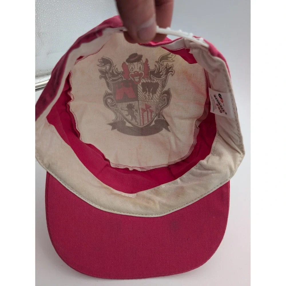Vintage Circus Circus Hotel Casino Snapback Hat Pink White Las Vegas Reno Hat